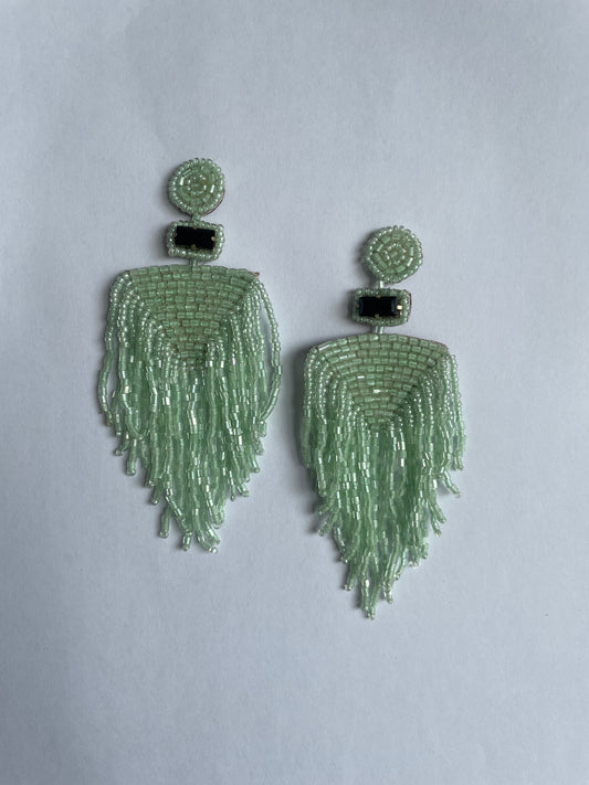 Beaded Tassel Earrings