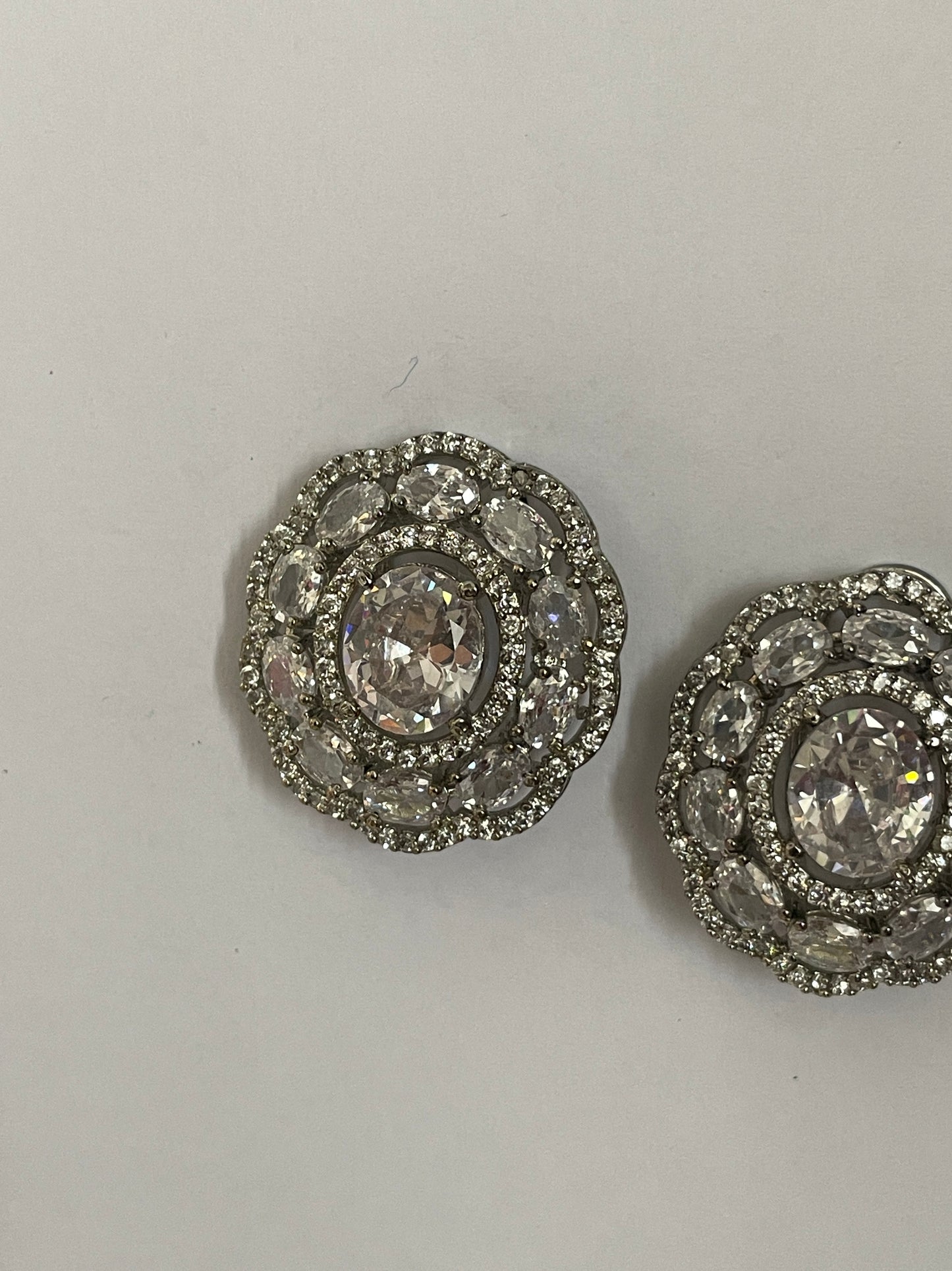 Zircon Oval Studs