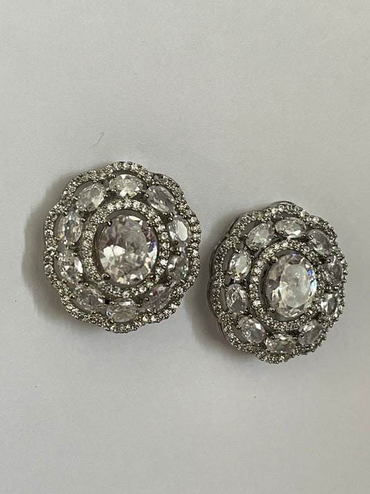 Zircon Oval Studs