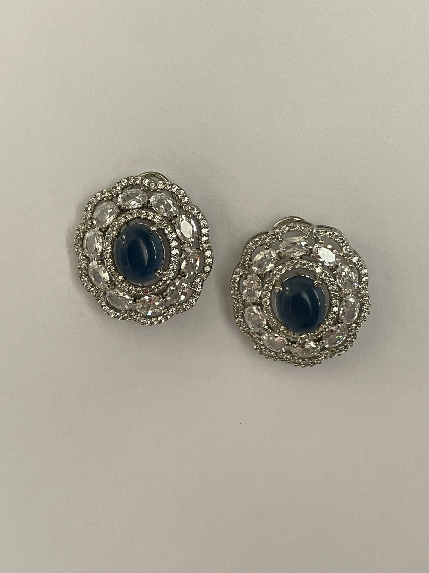 Zircon Oval Studs