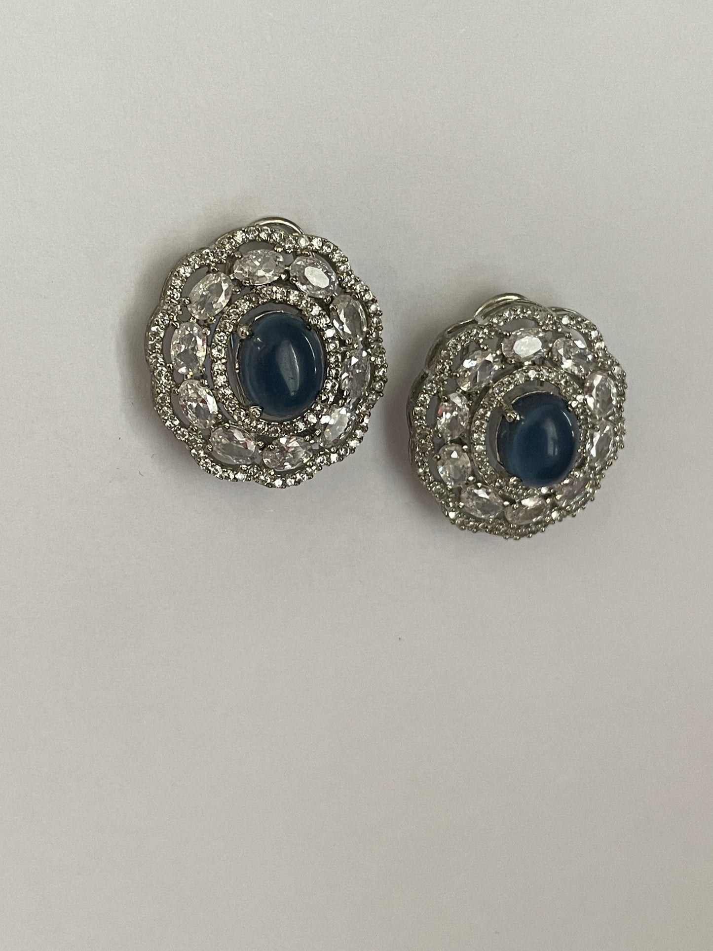 Zircon Oval Studs