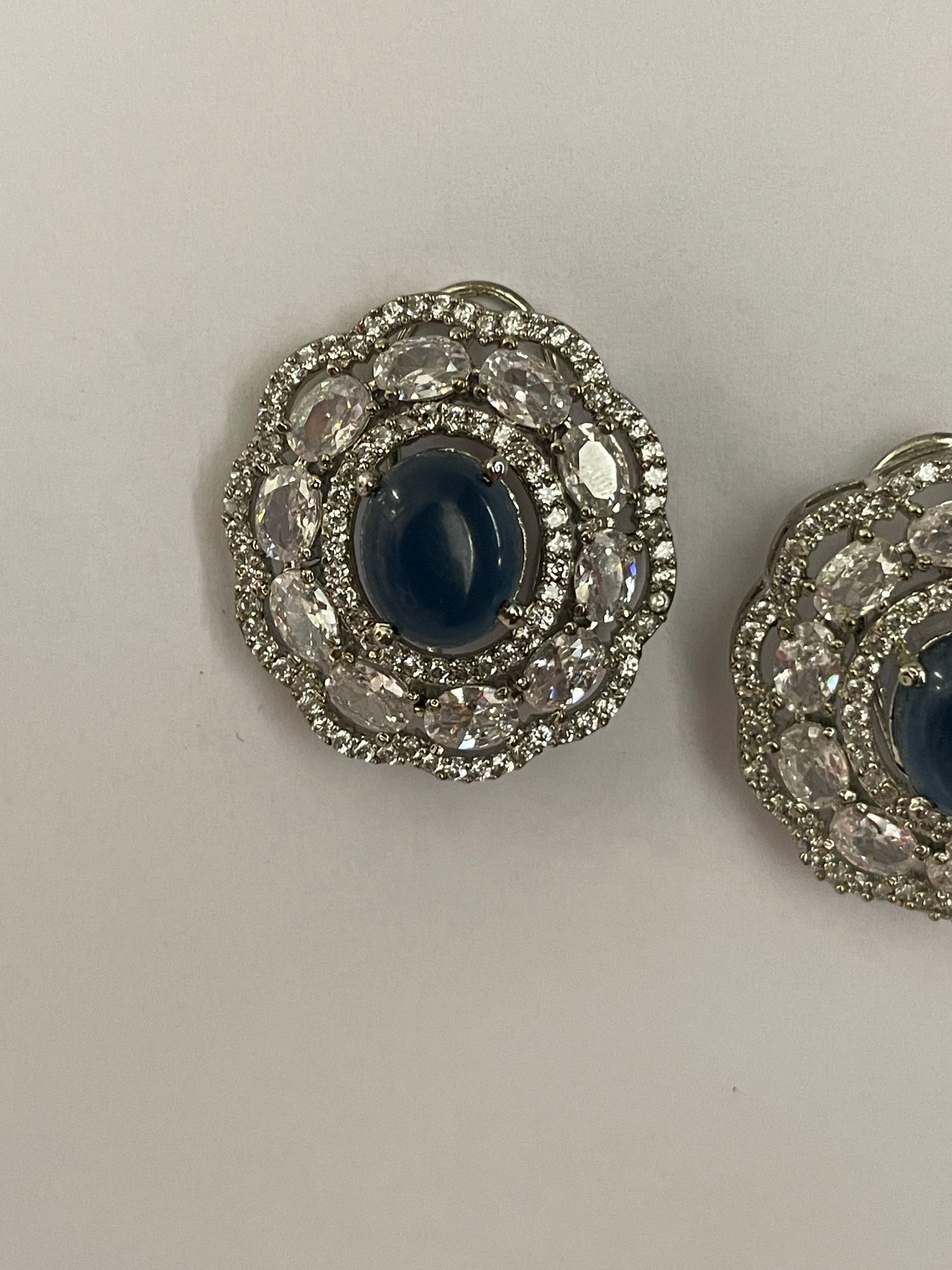 Zircon Oval Studs