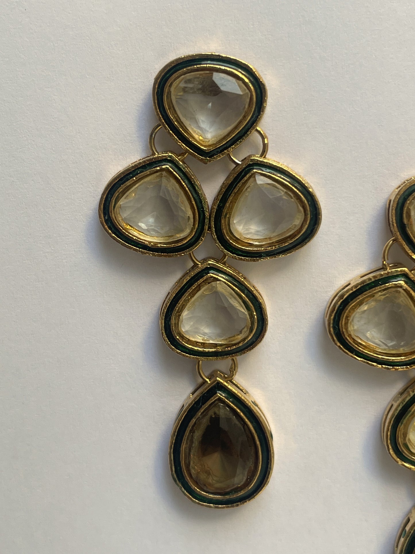 Citrine Kundan Earrings