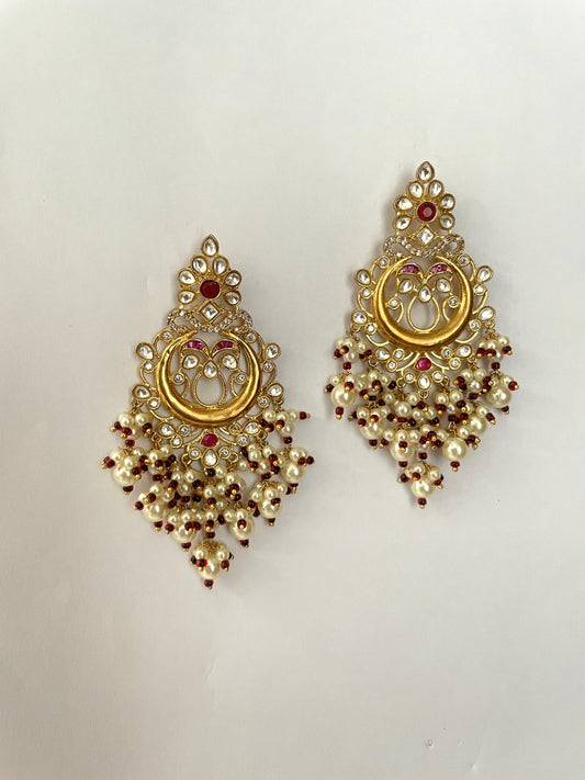 Kundan Chandelier Earrings