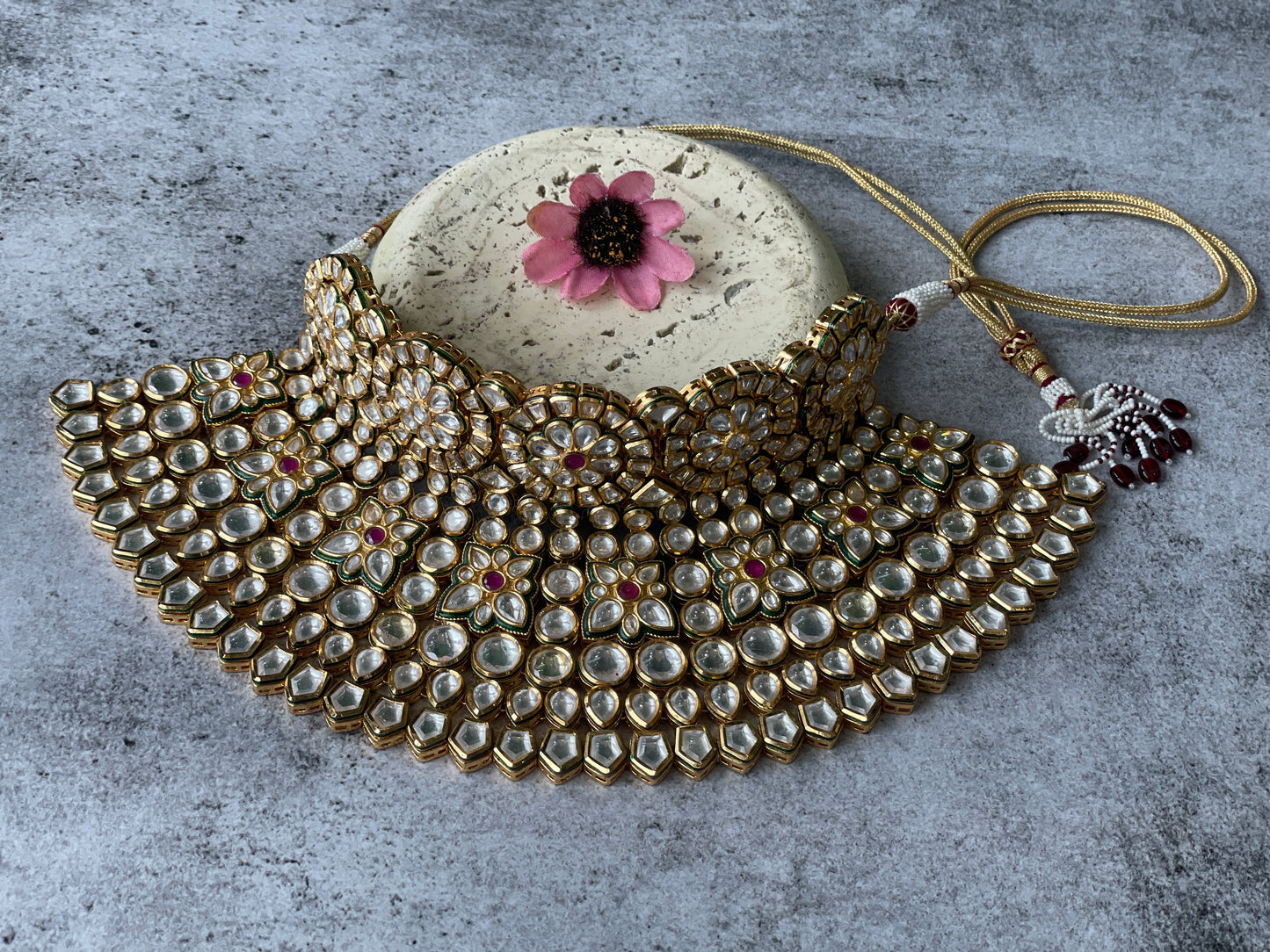 Kundan Bridal Ethnic Necklace Set with MaangTikka