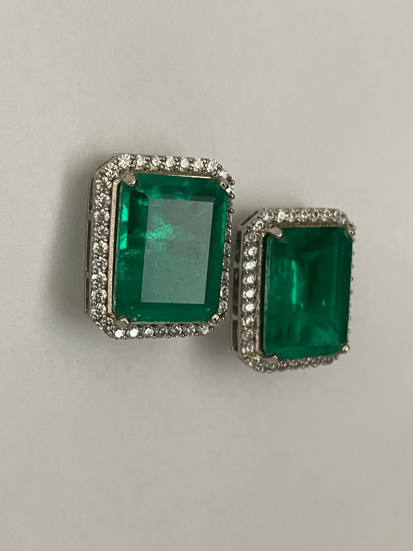 Emerald Doublet Studs