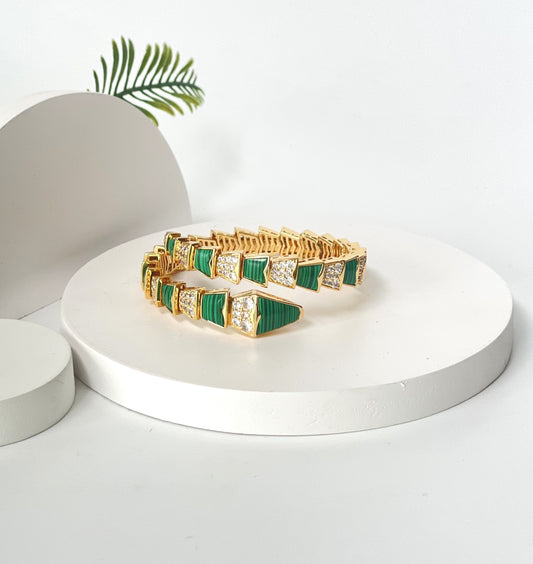 Snake Wrap Enamel Cuff