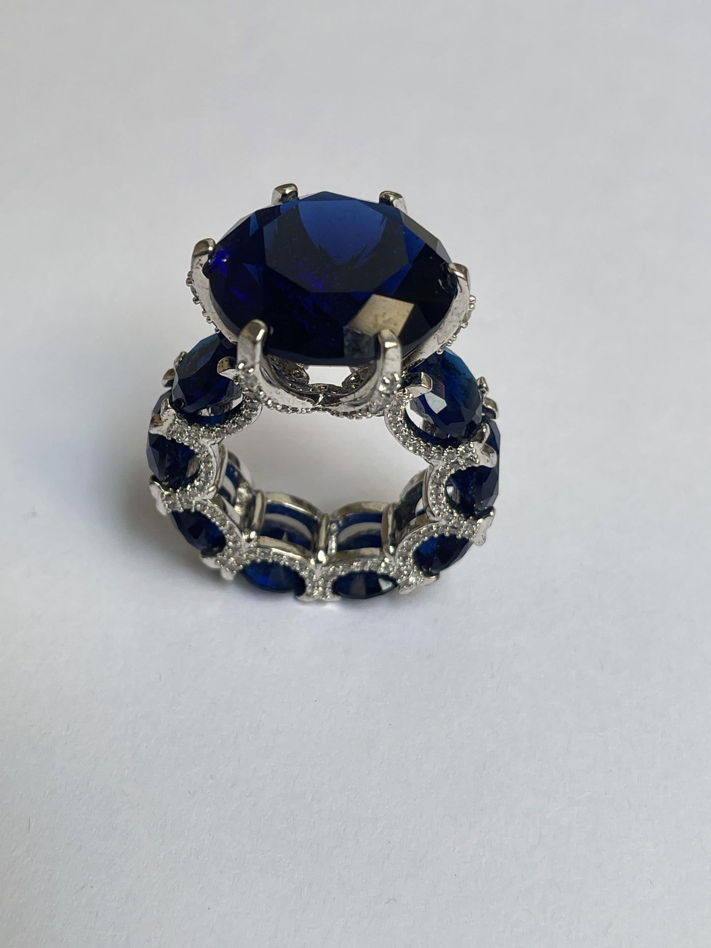 Classic Blue Stone Zircon Ring