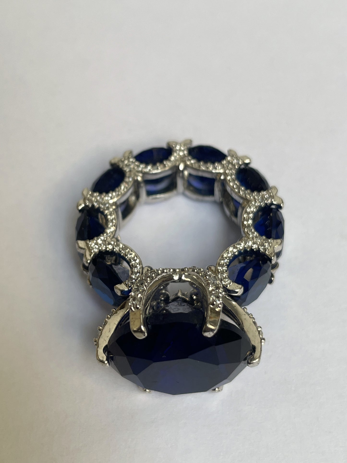 Classic Blue Stone Zircon Ring