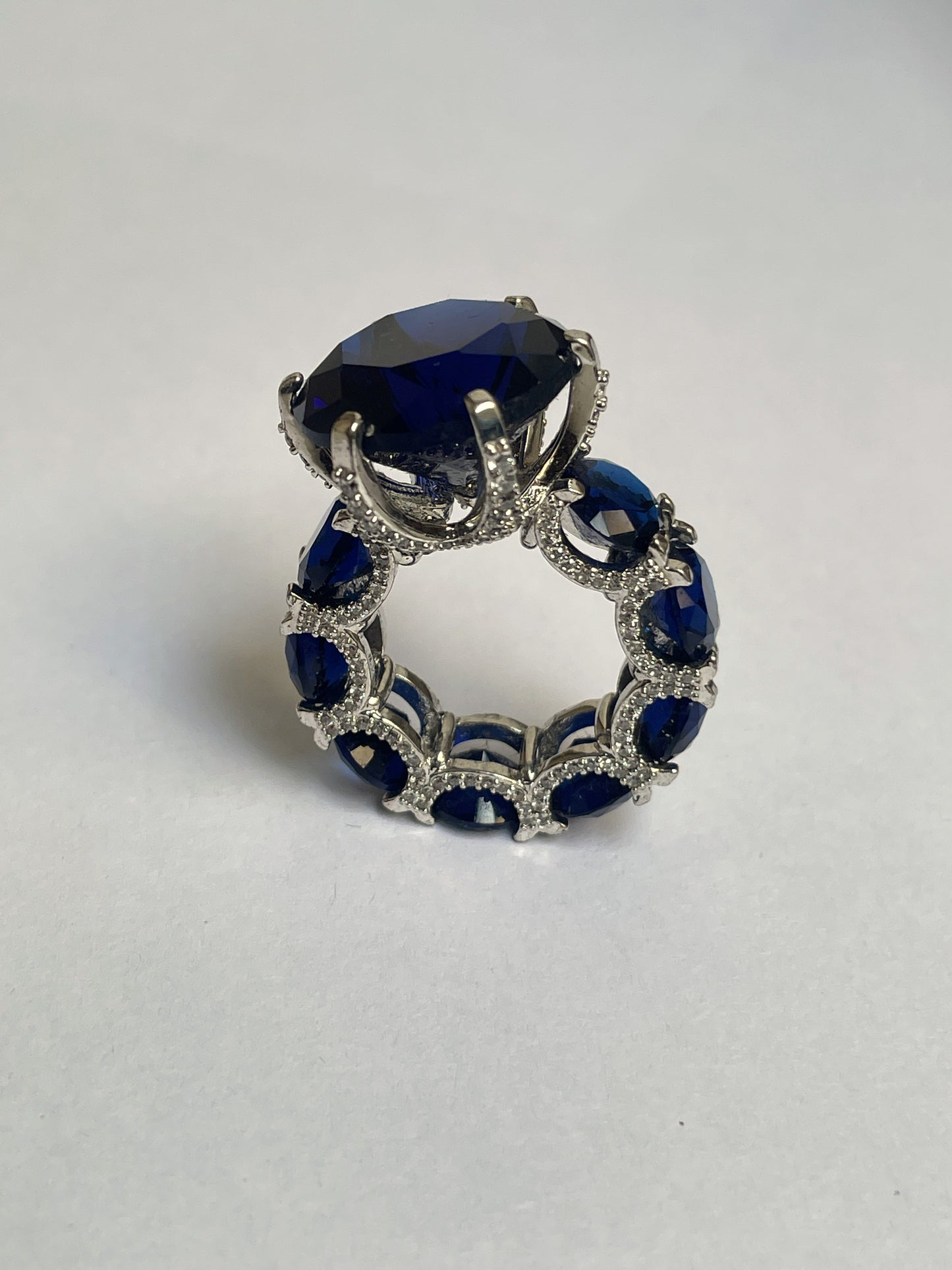 Classic Blue Stone Zircon Ring