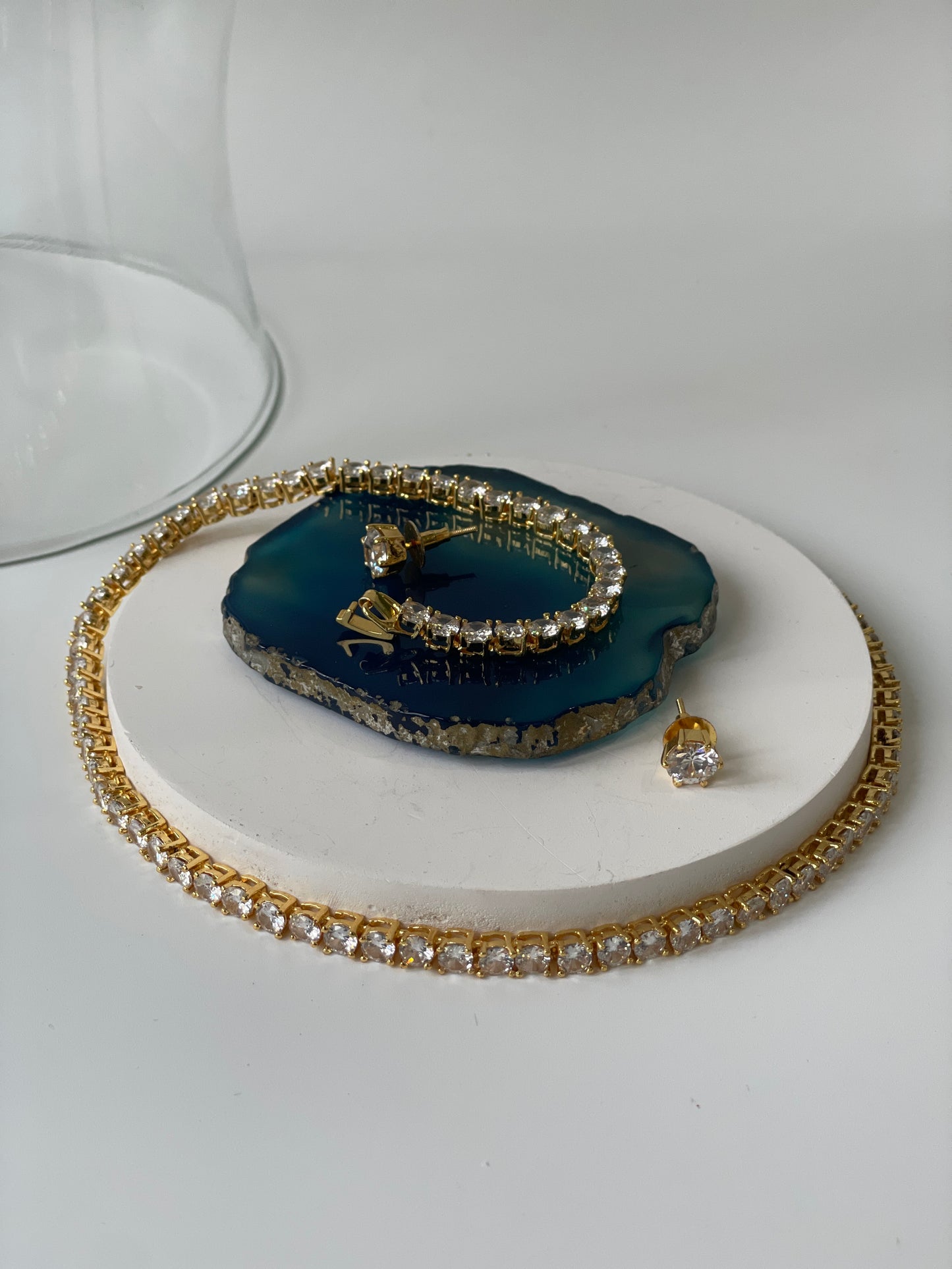 Classic Zircon Necklace Set