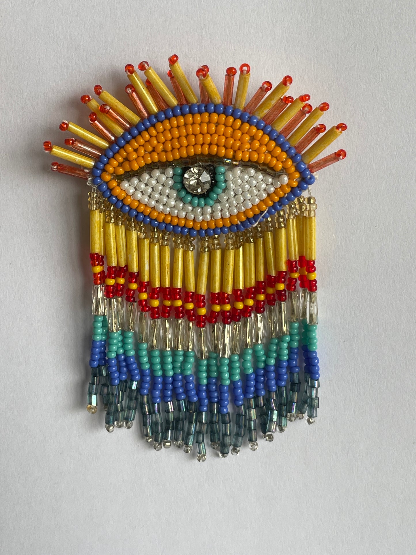 Bohemian Beaded Evil Eye Earrings