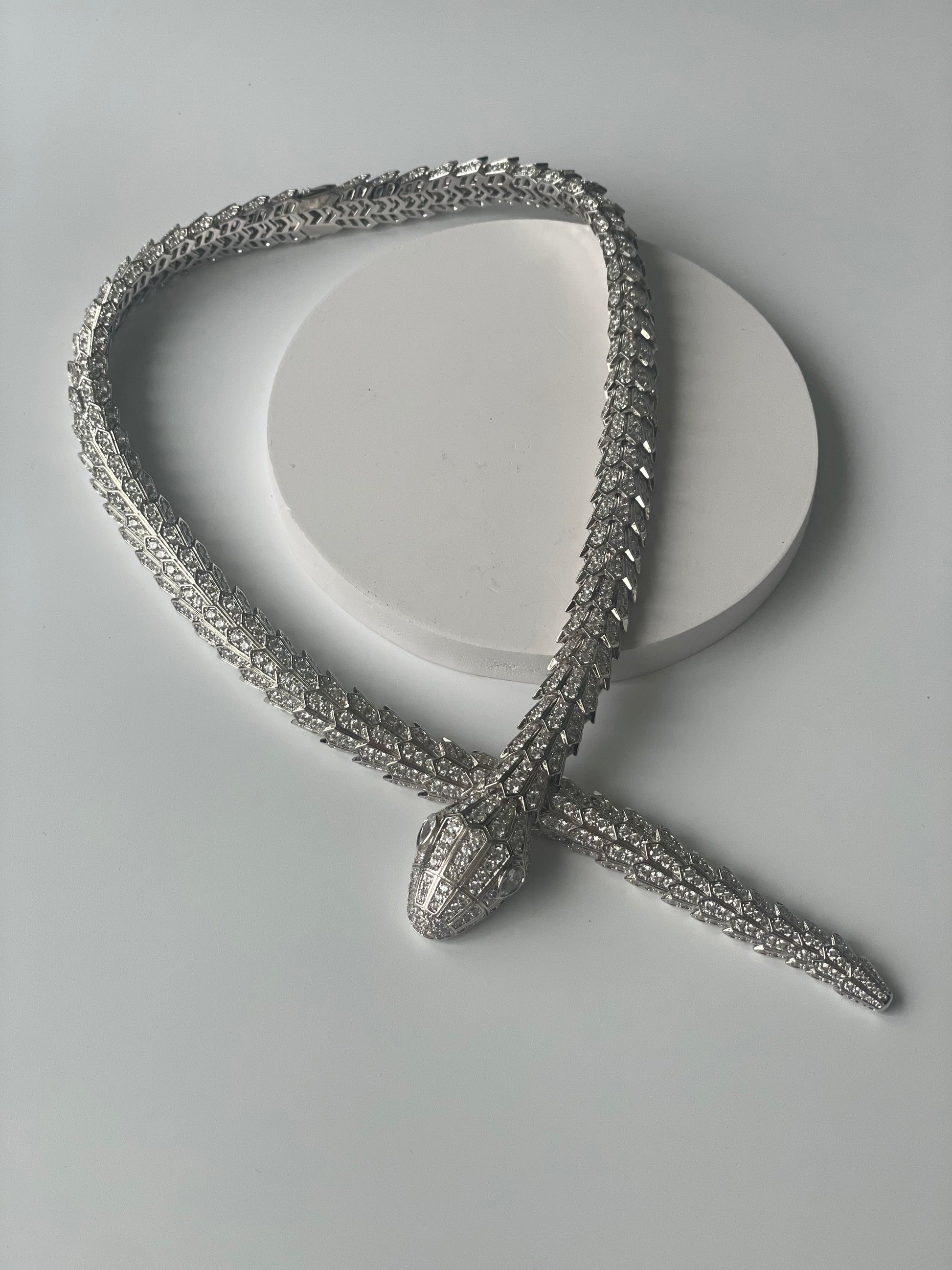 Zircon Studded Snake Contemporary ChokerStudio6Jewels
