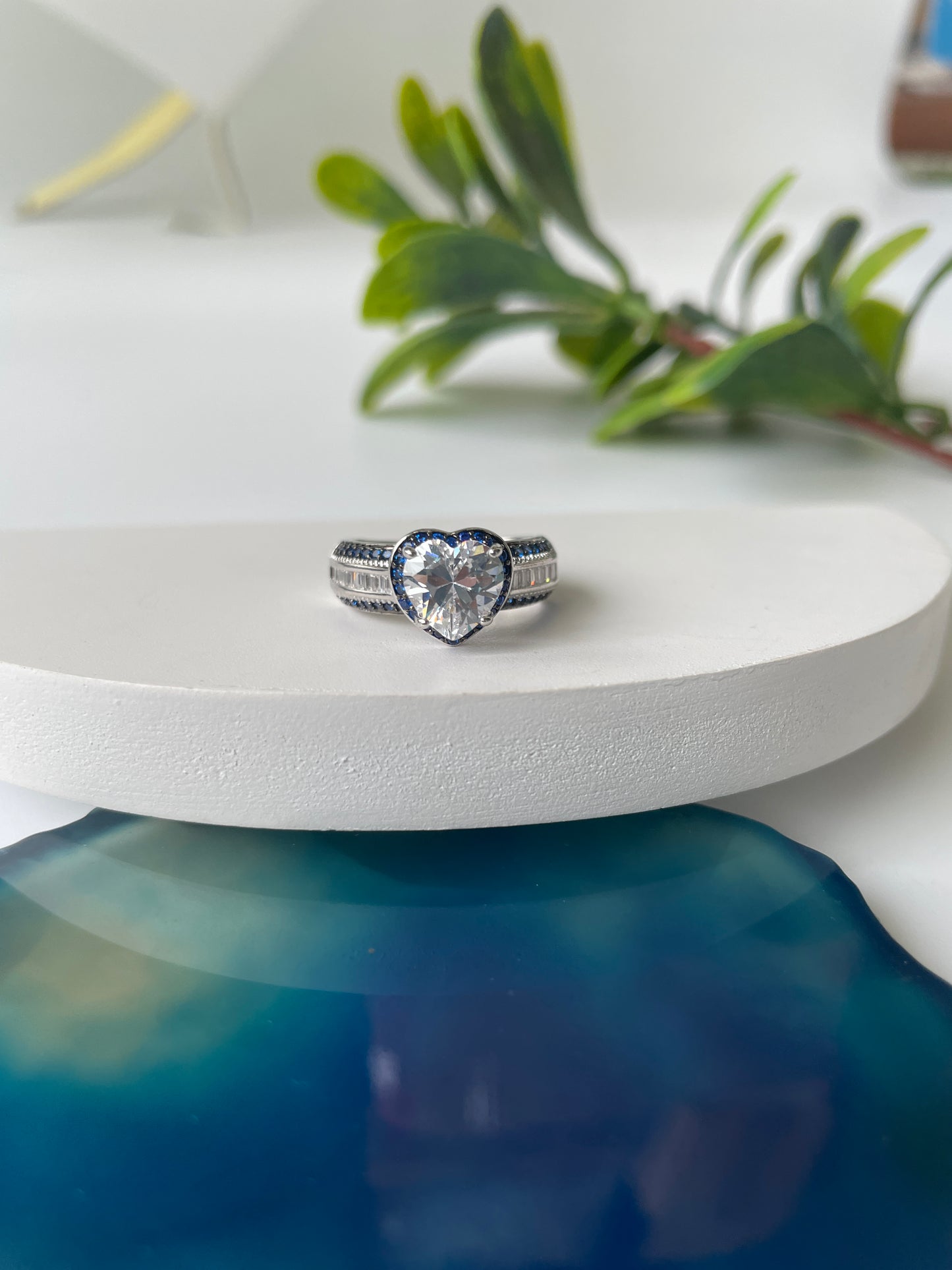 Heart Shaped Solitaire Zircon Ring