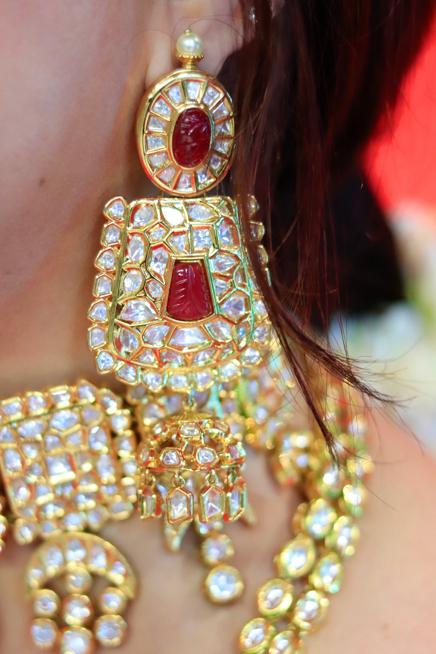 Kundan Choker with Red Stones