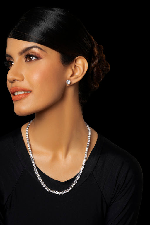 Classic Finish Zircon Necklace Sets