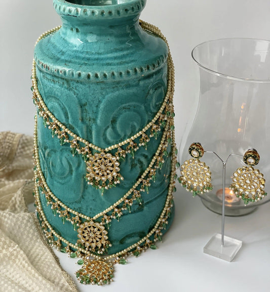Uncut Ahemdabadi Kundan Set With Pearls And TumblersStudio6Jewels